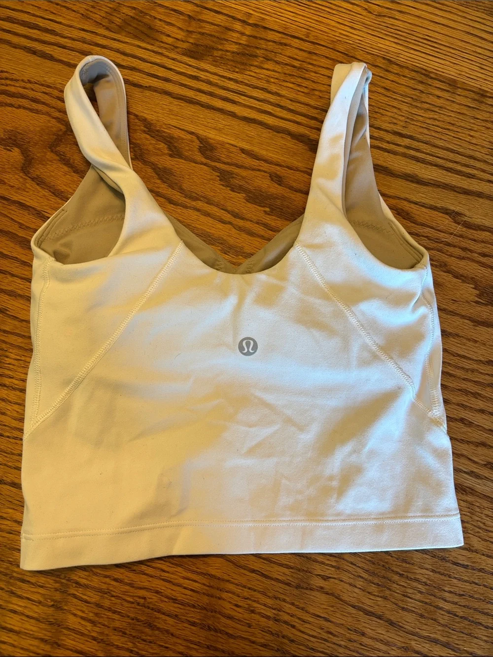 lululemon athletica Cream V‑Neck Tank